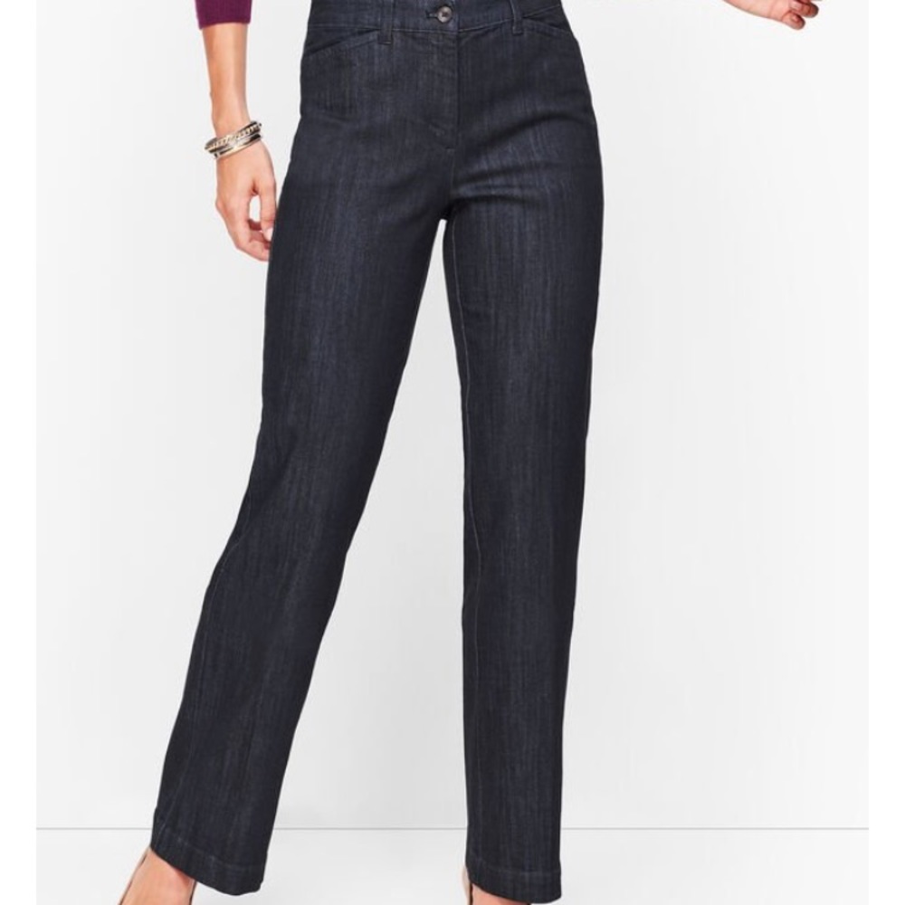 Talbots wide leg jeans  with button pocket details
